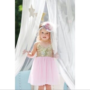 BLUSH PINK TULLE DRESS